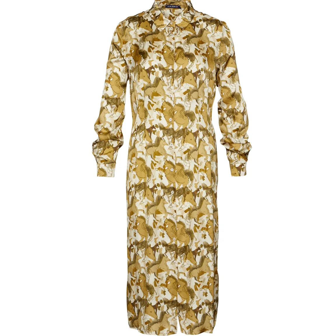 New River Woods Aansluitende midi-jurk in -