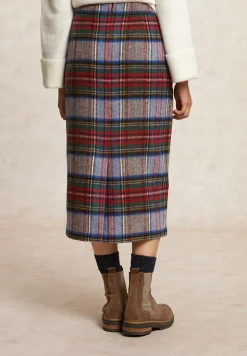 Hot River Woods A-lijn geruite midirok multi -