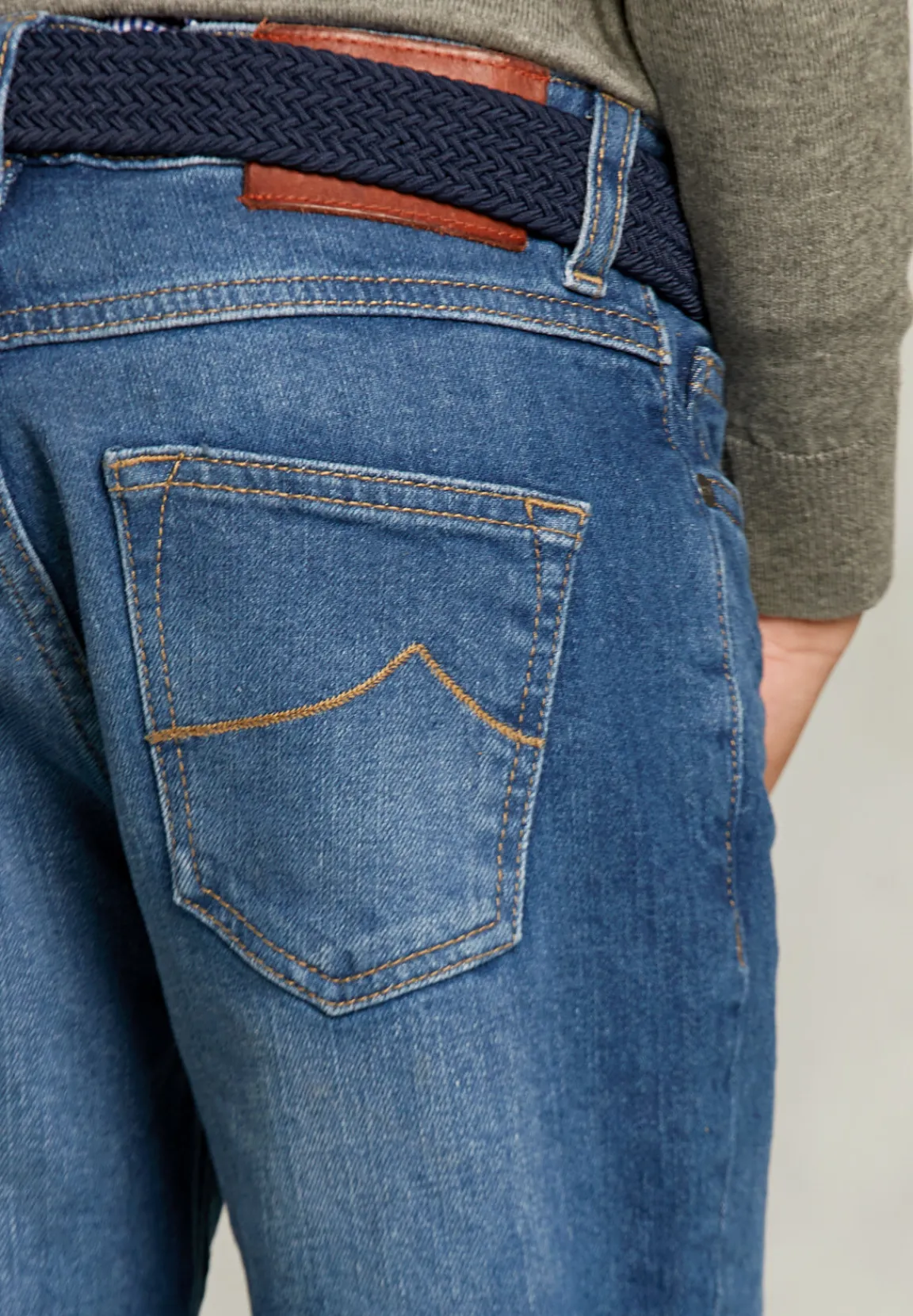 Best River Woods Baggy jeansbroek 5-zakken stone -