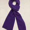 New River Woods Basic effen wol-alpaca sjaal paars -