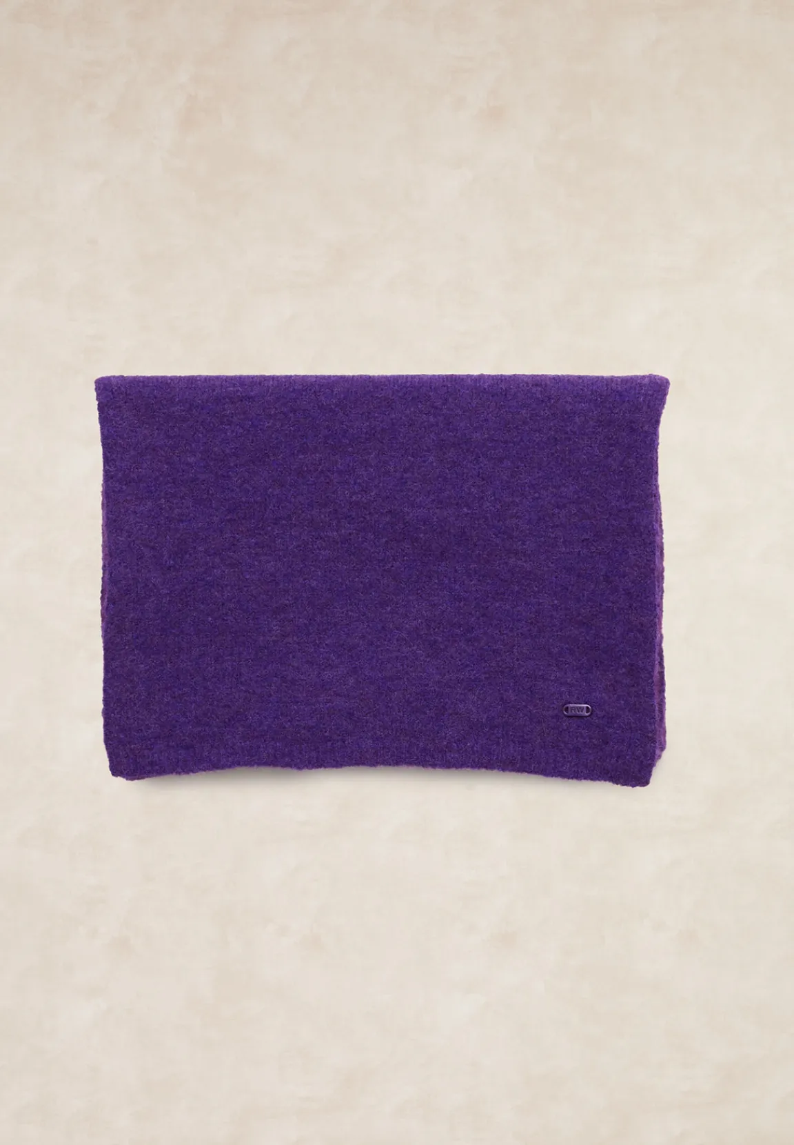 New River Woods Basic effen wol-alpaca sjaal paars -