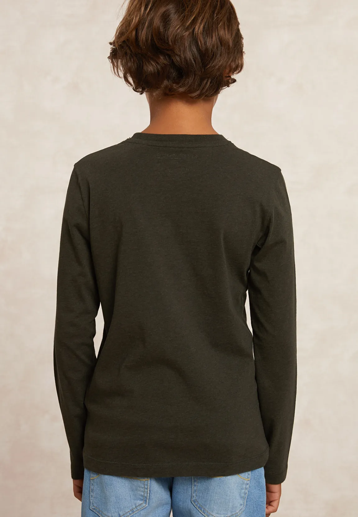 Sale River Woods Basic fantasie T-shirt lange mouwen olive mix -