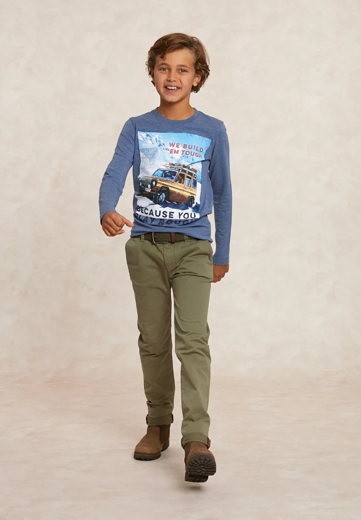 New River Woods Basic fantasie T-shirt lange mouwen night sky mix -