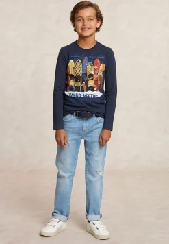 Online River Woods Basic fantasie T-shirt lange mouwen moonlight mix -