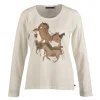 Hot River Woods Basic gebroken wit T-shirt -
