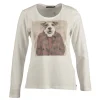 Discount River Woods Basic gebroken wit T-shirt -