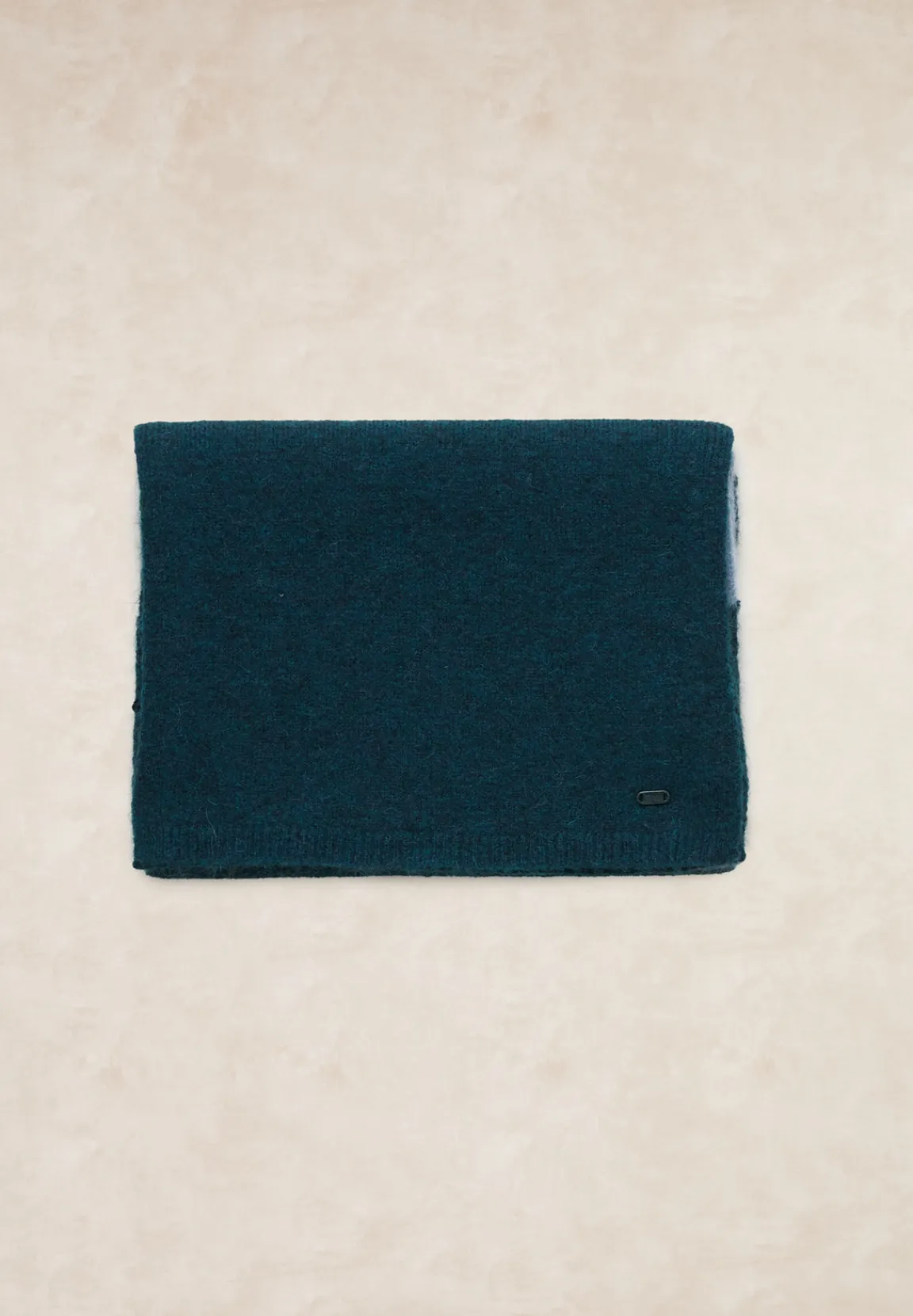 Clearance River Woods Basic gestreepte wol-alpaca sjaal groen/blauw -