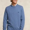 Sale River Woods Basic katoenen fleecetrui ronde hals night sky mix -