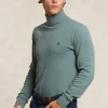 Clearance River Woods Basic katoenen rolkraag T-shirt lange mouwen jade green mix -