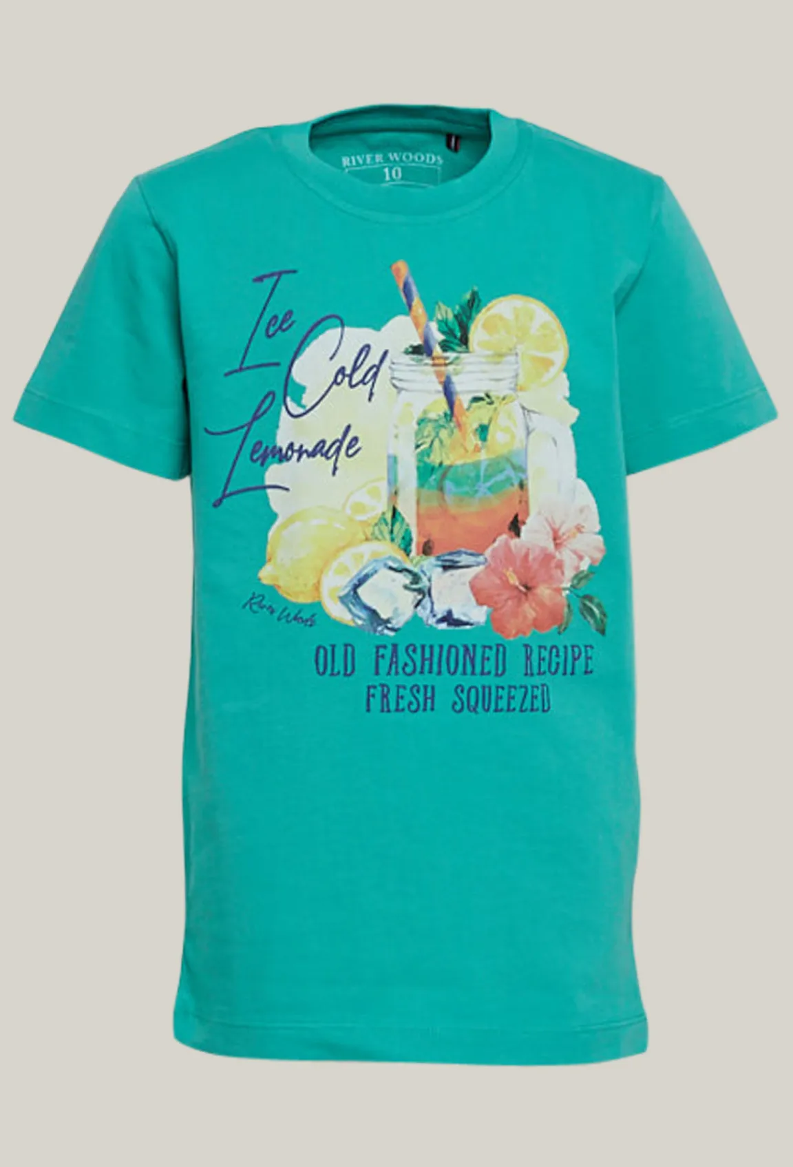Hot River Woods Basic katoenen t-shirt kiwi -