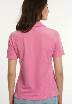 Discount River Woods Basic éponge polo korte mouwen roze -