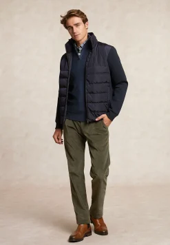 Outlet River Woods Basic ribfluwelen stretch broek garden -