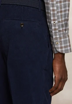 New River Woods Basic ribfluwelen stretch broek admiral -