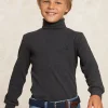 Sale River Woods Basic rolkraag T-shirt charcoal mix -