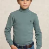 Sale River Woods Basic rolkraag T-shirt dk jade green mix -