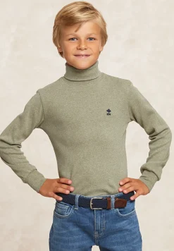 Outlet River Woods Basic rolkraag T-shirt eden mix -