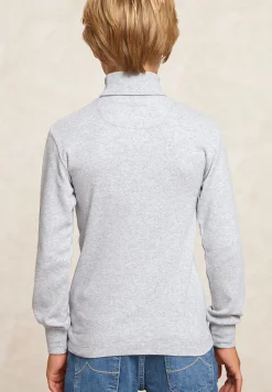 Discount River Woods Basic rolkraag T-shirt oxford mix -