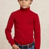 New River Woods Basic rolkraag T-shirt poppy -