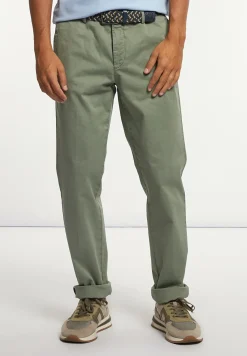 Discount River Woods Basic stretch chinobroek moss -