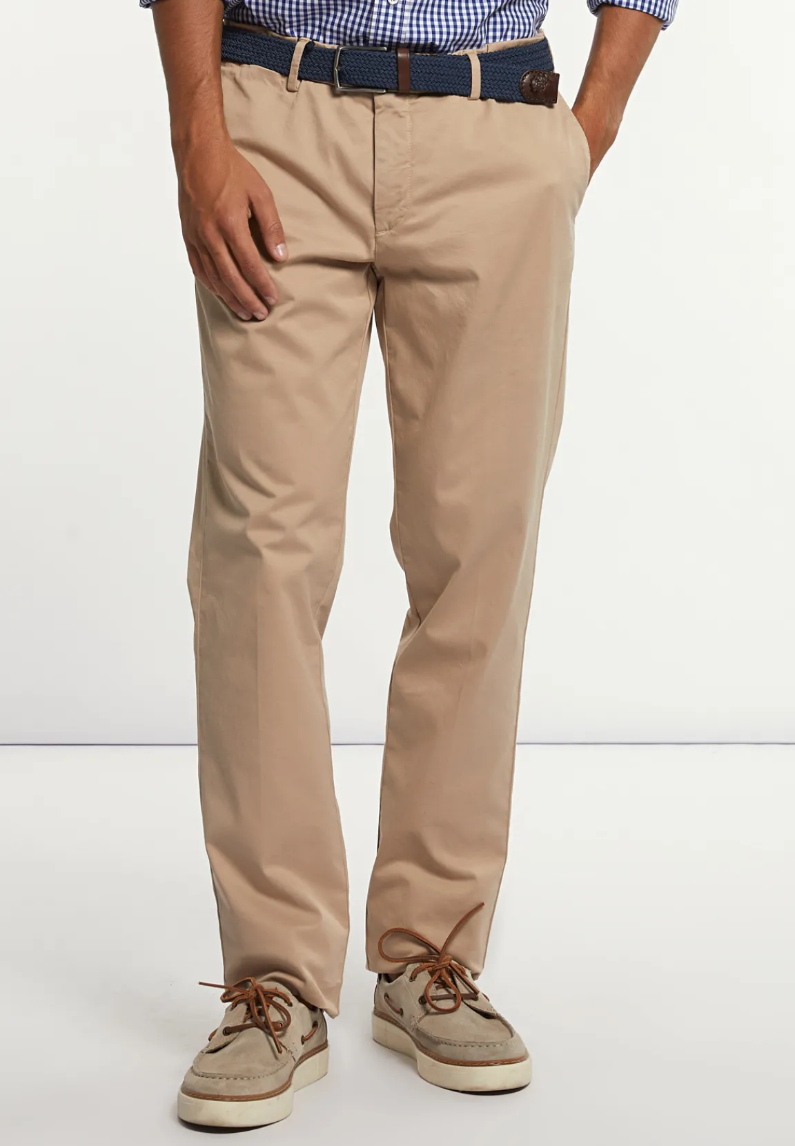 New River Woods Basic stretch chinobroek sand -