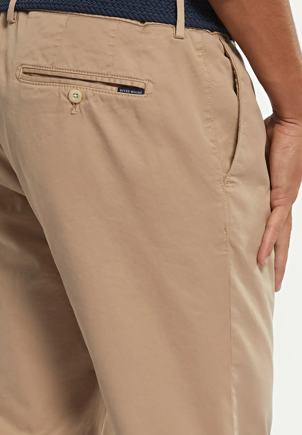 New River Woods Basic stretch chinobroek sand -
