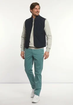 Sale River Woods Basic stretch chinobroek opal green -
