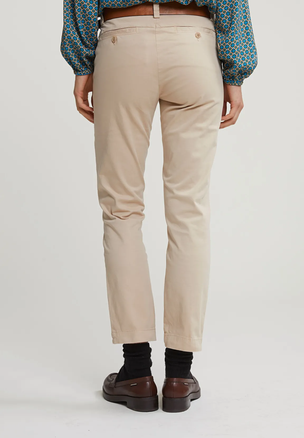 New River Woods Beige basic chinobroek -