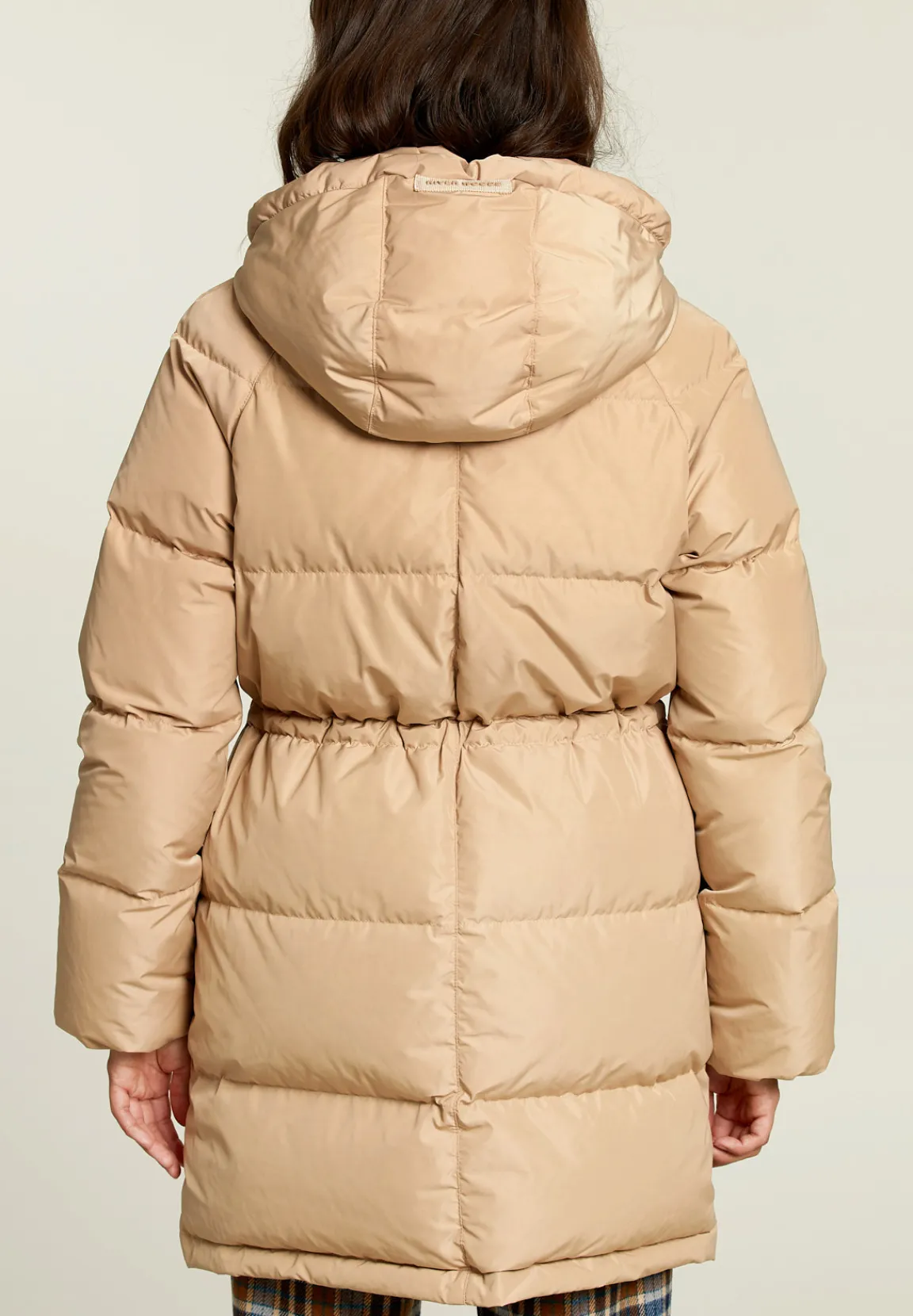 Discount River Woods Beige donsjas met kap -