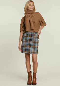 Fashion River Woods Beige effen trui korte mouwen -