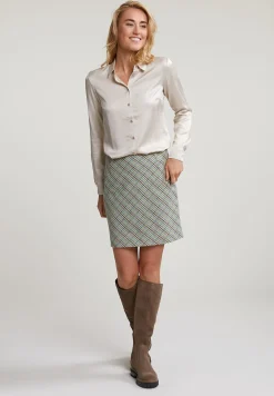 Sale River Woods Beige klassieke blouse met knopen -