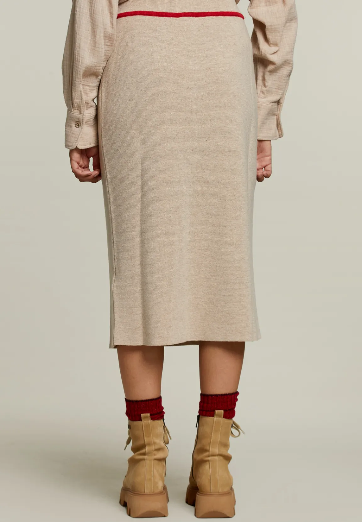 Best River Woods Beige midirok -