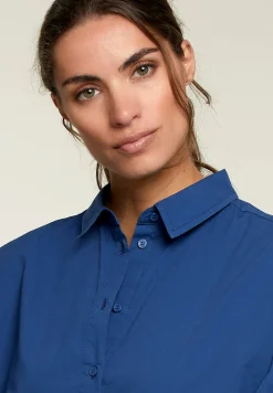 Outlet River Woods Blauw hemd met pofmouwen -