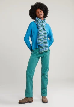 Discount River Woods Blauwe basic V-hals trui lange mouwen -