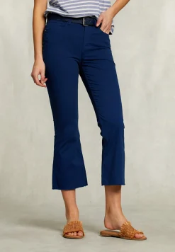 Sale River Woods Blauwe cropped flare broek -