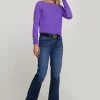 Outlet River Woods Blauwe denim bootcut jeansbroek 5-zakken -