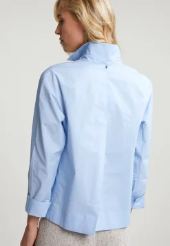Online River Woods Blauwe effen blouse -