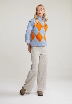 Online River Woods Blauwe effen blouse -