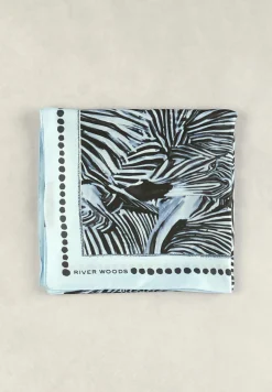 Discount River Woods Blauwe fantasiesjaal -
