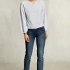 New River Woods Blauwe jeansbroek met normale taille -