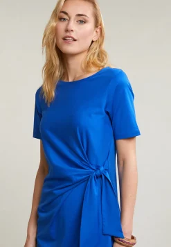 Discount River Woods Blauwe jerseyjurk korte mouwen -