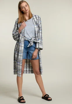 Hot River Woods Blauwe kimono met ceintuur -