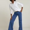 Hot River Woods Blauwe klassieke stretch broek -