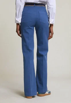 Hot River Woods Blauwe klassieke stretch broek -