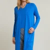 Best River Woods Blauwe lange cardigan lange mouwen -