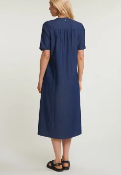 Clearance River Woods Blauwe lange geknoopte jurk -
