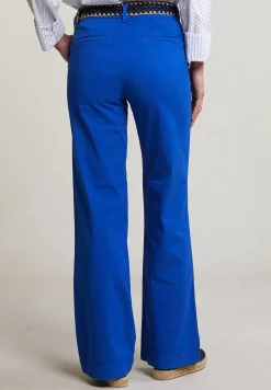Discount River Woods Blauwe rechte stretch broek -