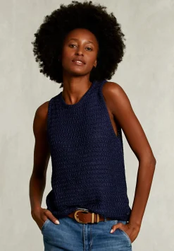 Fashion River Woods Blauwe top ronde hals -
