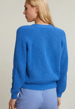 Clearance River Woods Blauwe V-hals cardigan lange mouwen -