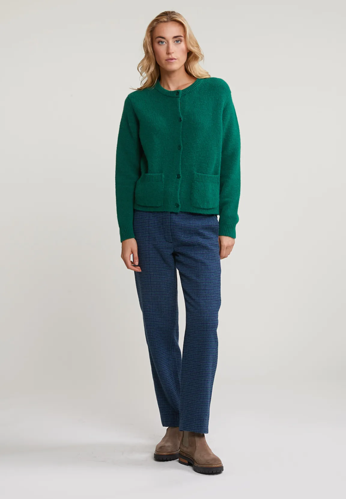 Clearance River Woods Blauw/groen geruite broek -