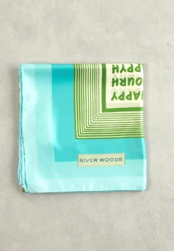 Hot River Woods Blauwgroene fantasiesjaal -